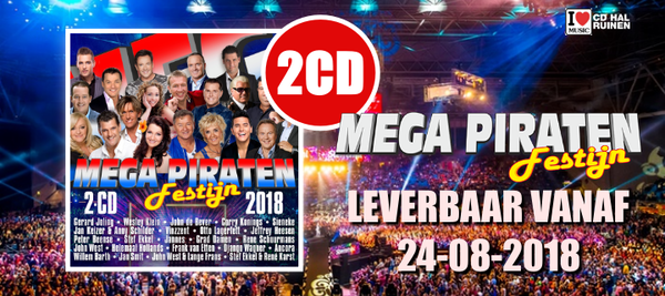 Mega Piraten Festijn 2018 - 2CD
