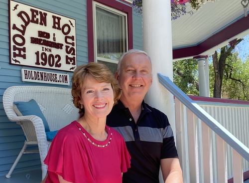 Holden House innkeepers Sallie and Welling Clark