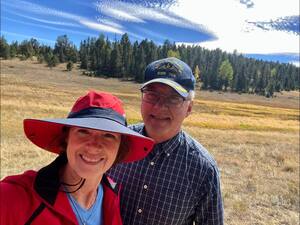 Holden House innkeepers Sallie and Welling take a hike at Florissant Fossil Beds National Monument