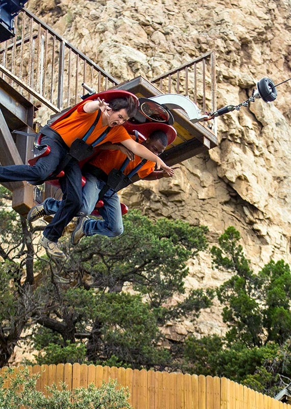 Cave of the Winds offers cave tours and the fun filled Terror-dactyl