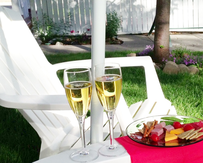 The secluded back garden is a great place to relax at Holden House