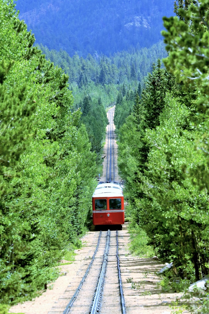 The Pikes Peak Cog Railway is a favorite among guests