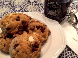 Chocolate Chunk White Chocolate Chip Cookies at Holden House are a delicious addition to any stay