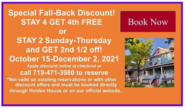 Holden House Fall Specials