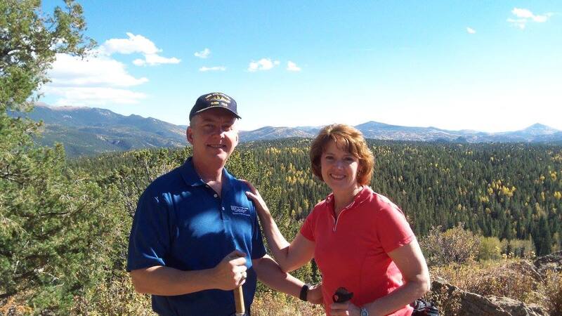 Innkeepers Sallie and Welling Clark love to hike to see the fall colors