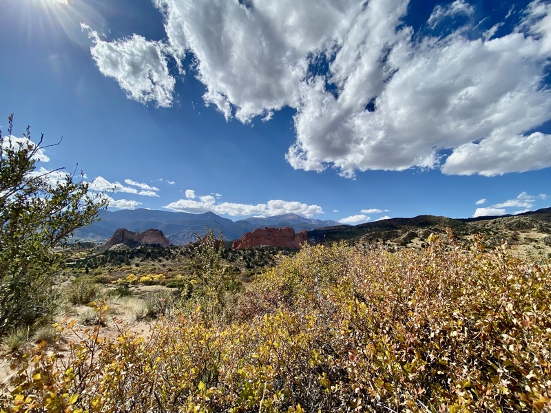 Garden of the Gods is beautiful any time of the year, especially in with fall colors