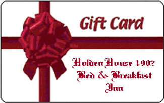 Holden House Gift Certificates are the perfect gift idea!