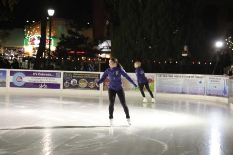 Skating in Downtown's Acacia Park is just one of the many holiday activities in Colorado Springs