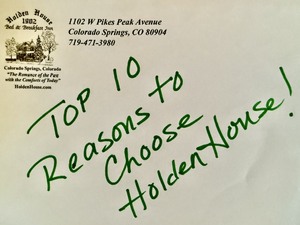 Top 10 Reasons to Choose Holden House