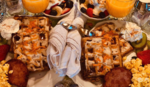 Carrot Cake Waffles with Maple Cream Cheese