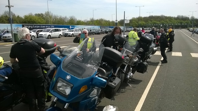 Waiting to board the Chunnel