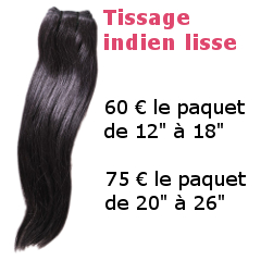 Tissage lisse cheveux naturels Remy Hair
