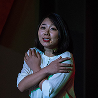 Ruiyuan Gao at the Urban Tellers, Immigrant & Refugee Edition, Portland Story Theater