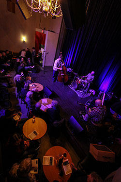 Fremont Theater, photo by Kelly Nissl, Quiet Image on stage