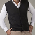 Links Men's Alpaca Button Vest