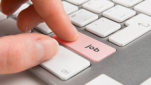 Keyboard with button labelled JOB