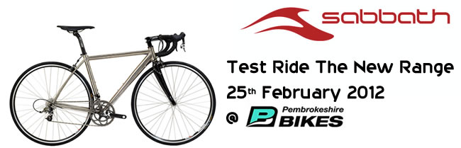 Sabbath - test ride the new range - 25th February 2012 at Pembrokeshire Bikes