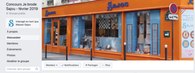 Groupe Facebook Concours Je Brode Sajou février 2019