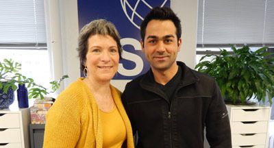 LSI New York Director Kerry Linder with Eliav