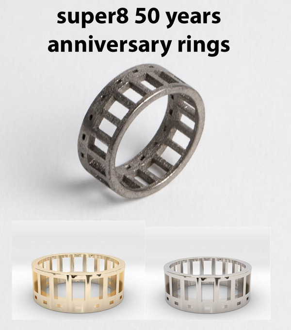 Super8 50 years anniversary rings