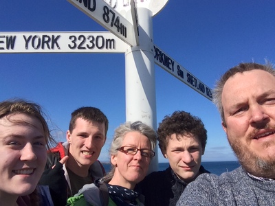 McShane Family at John O Groats