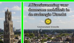 Cover rapport Alliantievorming Duurzame Mobiliteit regio Utrecht