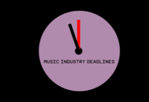 Graphic Music Industry Deadlines 