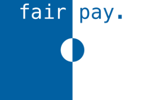 graphic with letters fair pay 