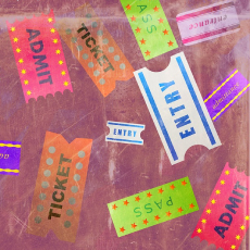 Foto von bunten Tickets 