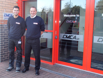 CMCA(UK) apprentice Oliver Jethwa with Rob Crawford
